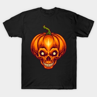 halloween family pumpkin head illustration T-Shirt